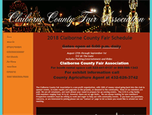 Tablet Screenshot of claibornecountyfair.com